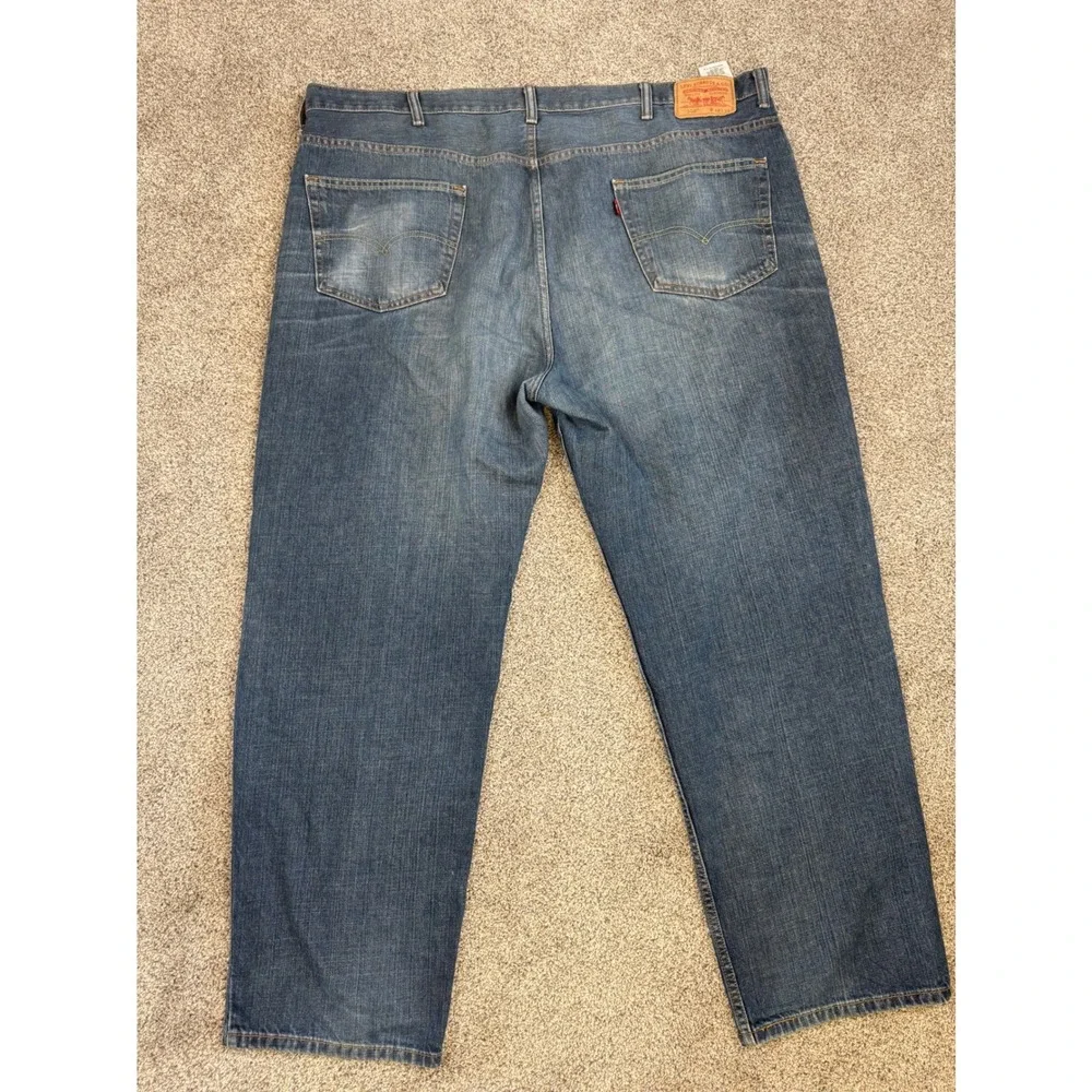 Levis 550 Relaxed Fit Jeans Mens 48x32 Medium Wash Blue Denim‎ 100% Cotton
